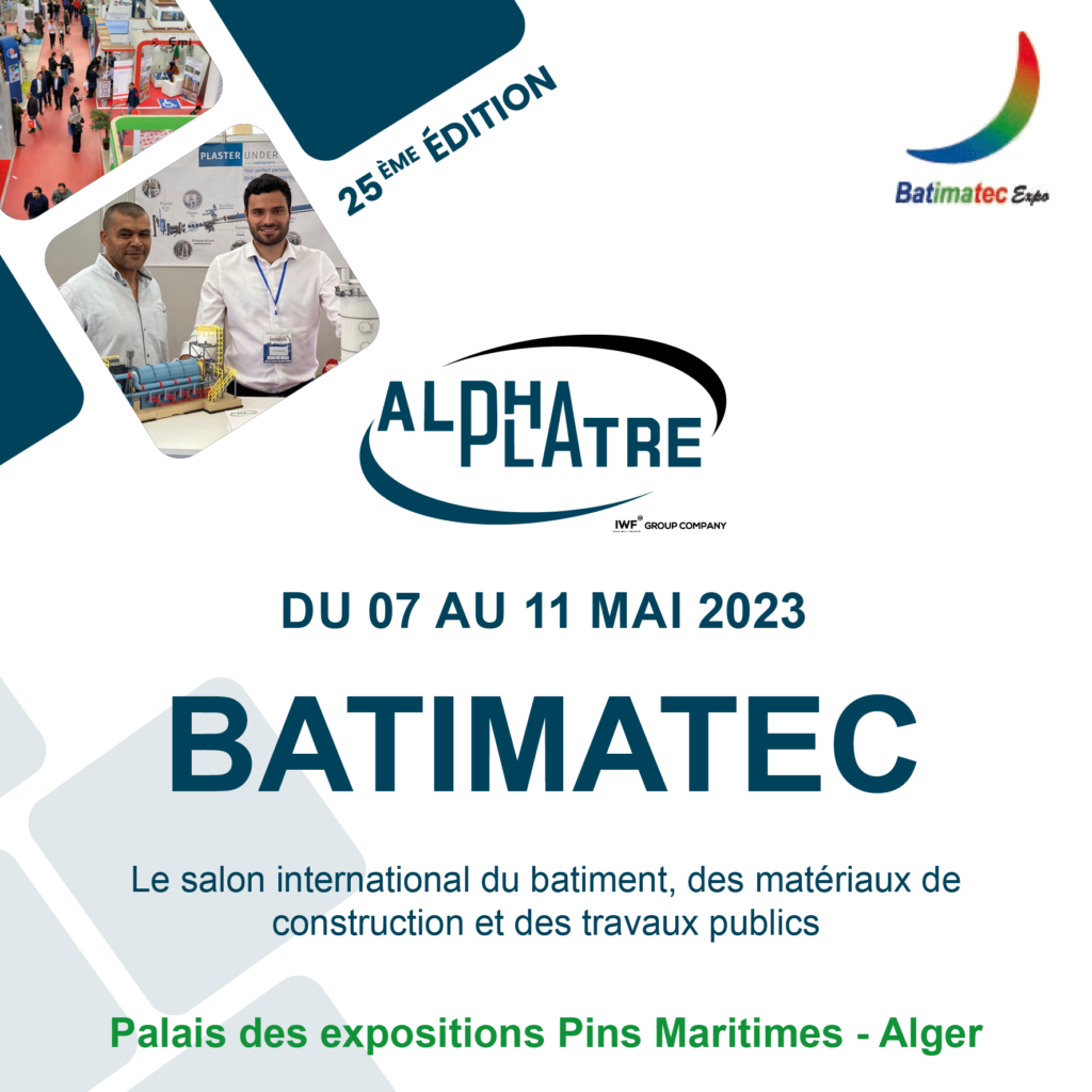BATIMATEC 2023 - TRAITEMENT DU GYPSE - ALPHAPLATRE